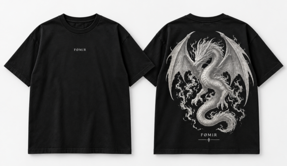 Schwarze Oversize T-Shirts mit individuellem Front- und Rückendruck – T-Shirt Produktion Türkei